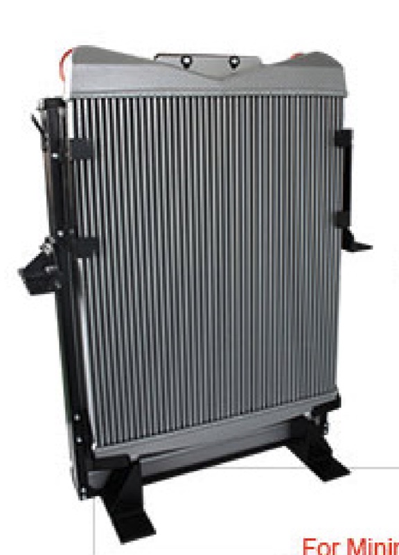 Tube-and-fin air-cooled heat exchanger for charge air and aftercooler applications